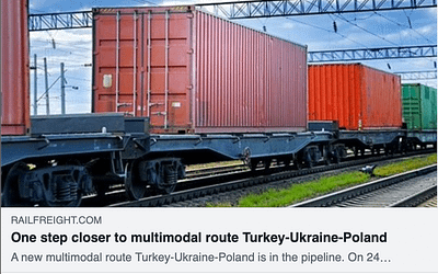 One step closer to multimodal route Turkey-Ukraine-Poland