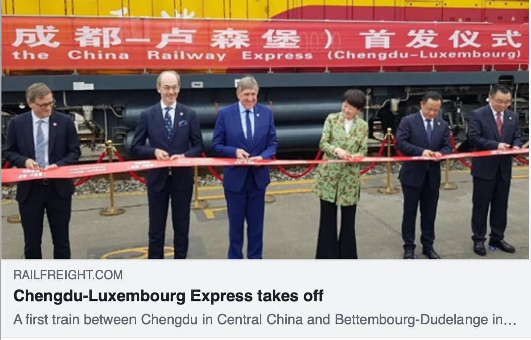 Chengdu-Luxembourg Express Train