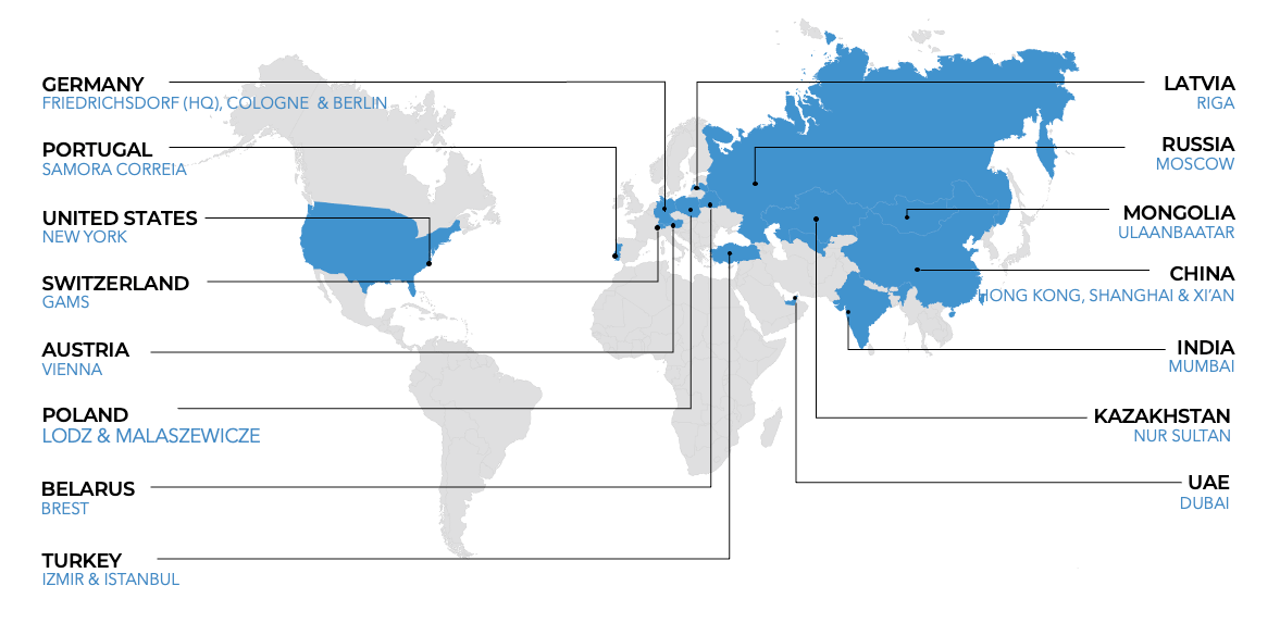 RTSB Locations worldwide