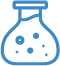 Blue Chemical Test Tube Icon