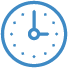Blue clock icon