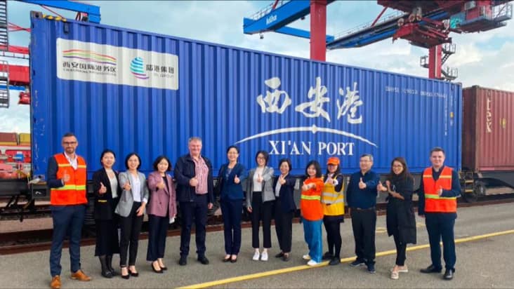 10.000th block train to Europe