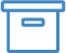 Closed storage box icon