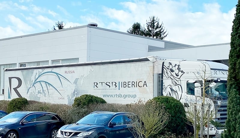 RTSB truck parked outside of headquarters